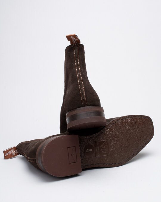 RM Williams Blaxland-Chocolate Suede Shoes - Shoes Online - Lester Store