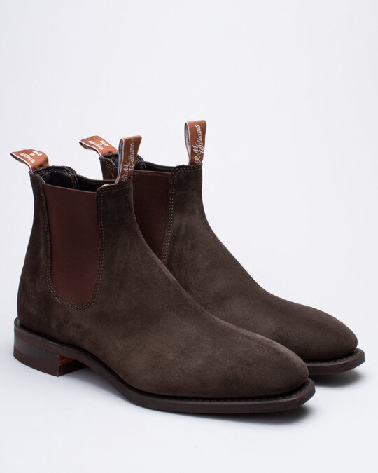 RM Williams Blaxland-Chocolate Suede Shoes - Shoes Online - Lester Store