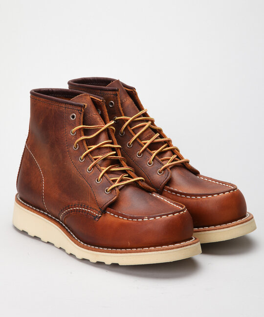 Red Wing Shoes 6 Classic Work 3428 Moc Toe-Copper Rough n Tough Shoes -  Shoes Online - Lester Store