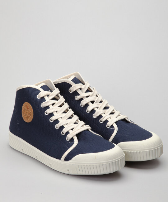 Spring Court Classic Mid B2 Midnight Blue-Off White Twill Shoes - Shoes  Online - Lester Store