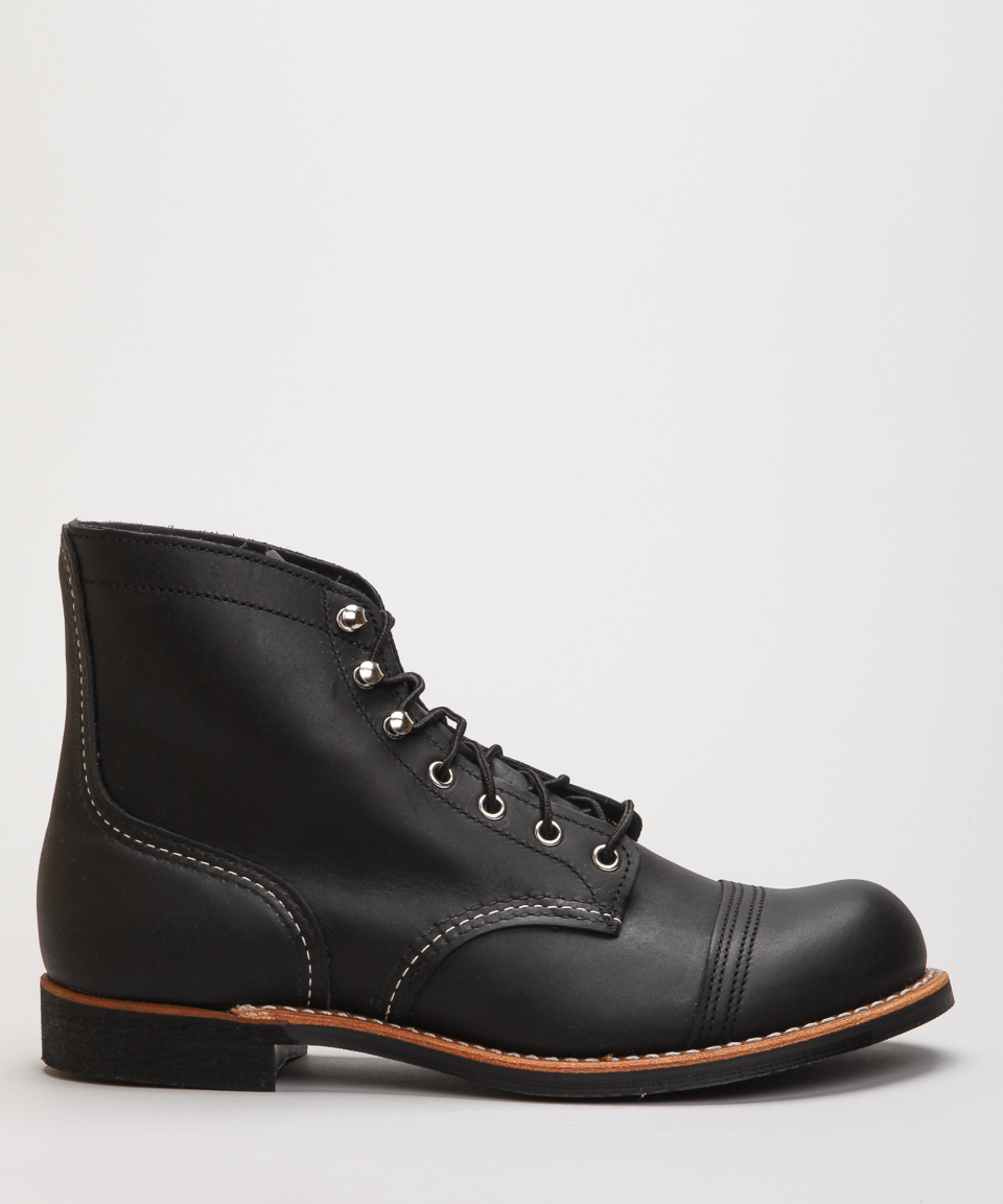 Red Wing Shoes 6 Iron Ranger 8084-Black Harness Vibram Shoes - Shoes ...