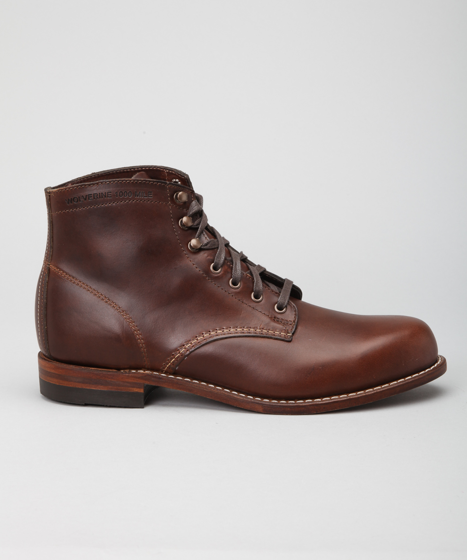 Wolverine 1000 Mile Boot Brown Shoes - Shoes Online - Lester Store