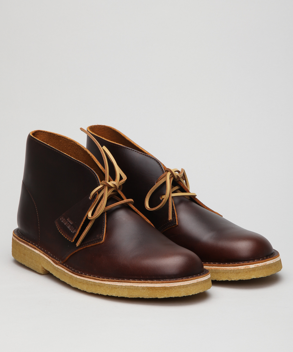 clarks chestnut leather boots