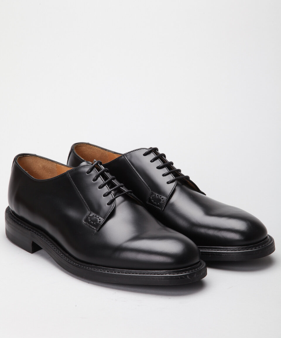 Loake Waverley-Black Polished Leather Shoes - Shoes Online - Lester Store